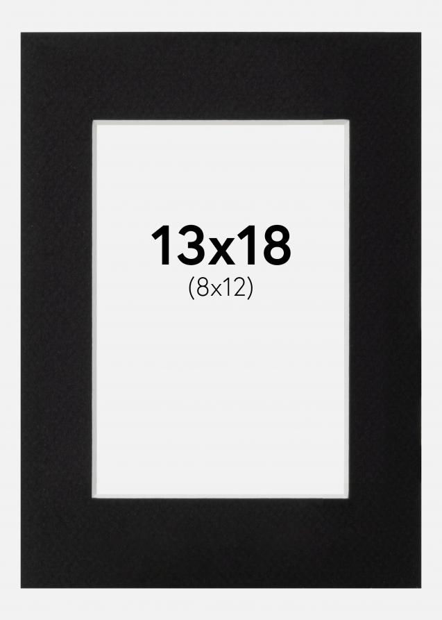 Artlink Passepartout Schwarz Standard (weißer Kern) 13x18 cm (6x9)