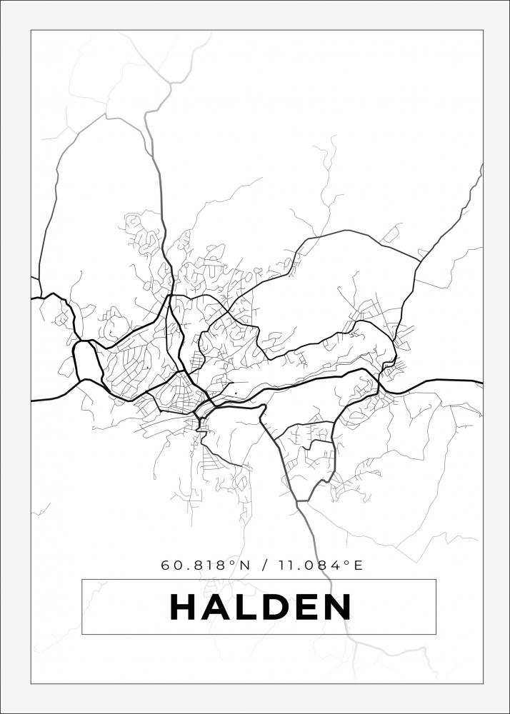 Bildverkstad Map - Halden - White