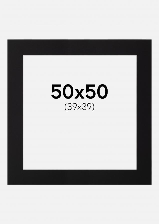 Artlink Passepartout Schwarz Standard (weißer Kern) 50x50 cm (39x39)