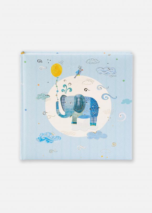 Goldbuch Blue Elephant Fotoalbum - 25x25 cm (60 weiße Seiten / 30 Blatt)