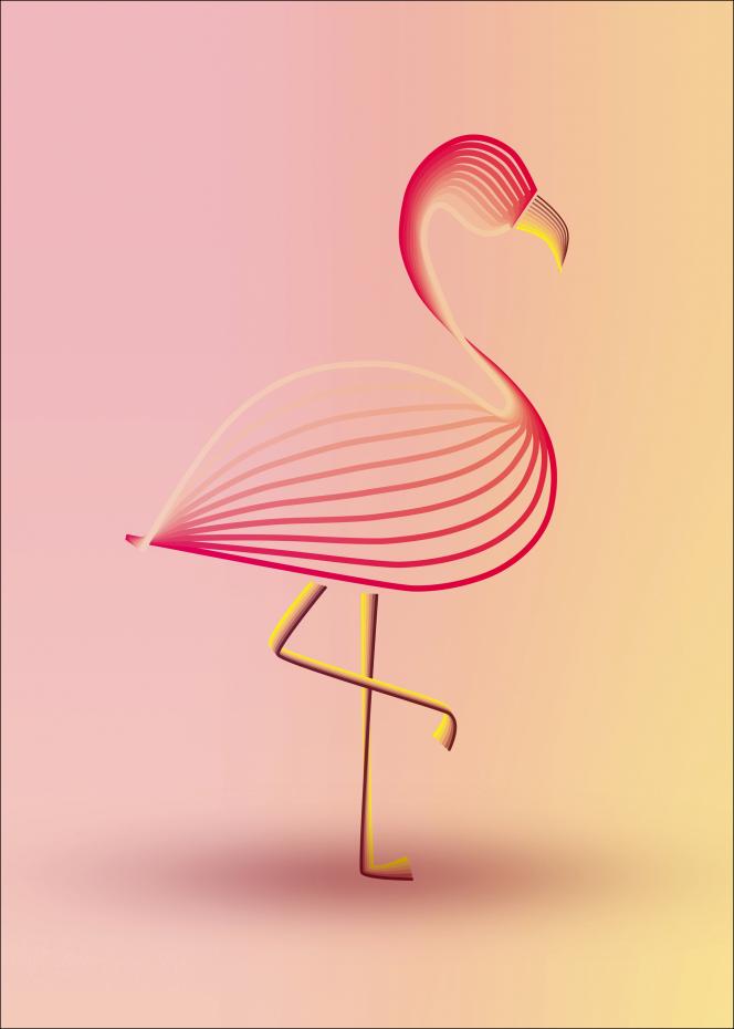 Bildverkstad flamingo Poster