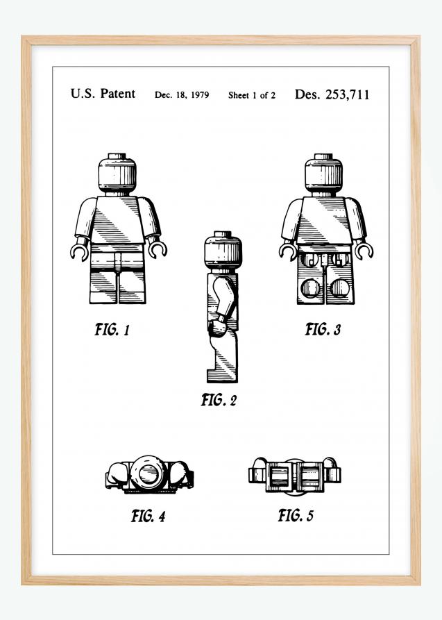 Bildverkstad Patentzeichnung - Lego I Poster