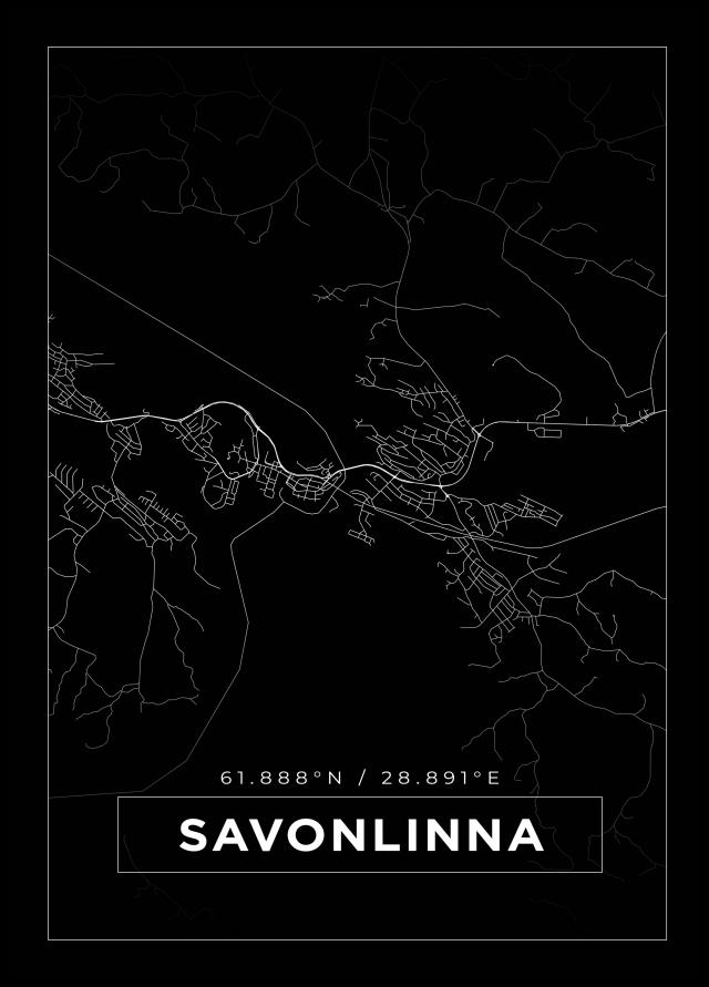 Bildverkstad Map - Savonlinna - Black