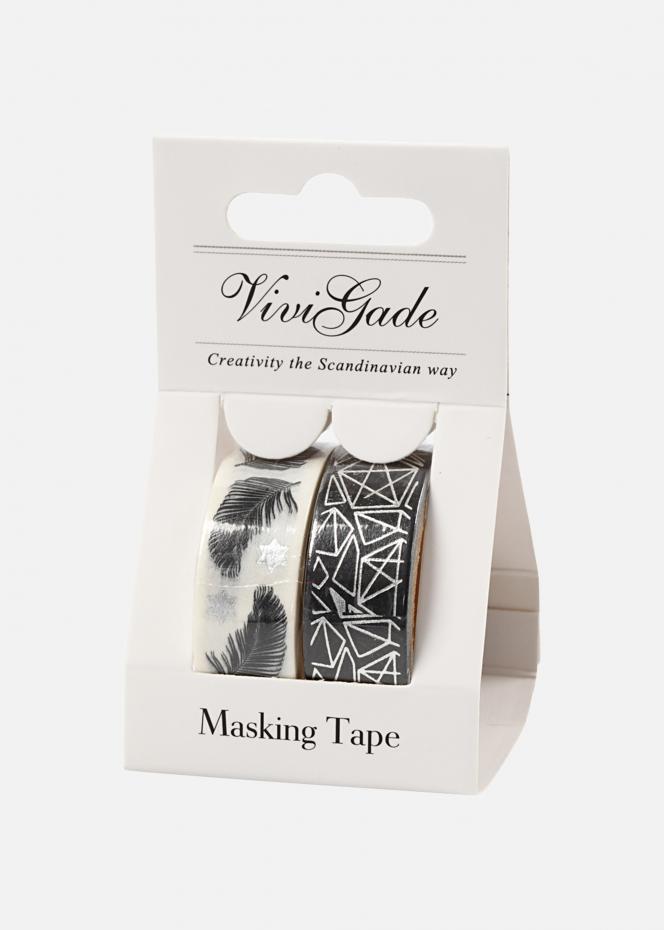 Creativ Company Washi Tape Federn und Muster - 15 mm