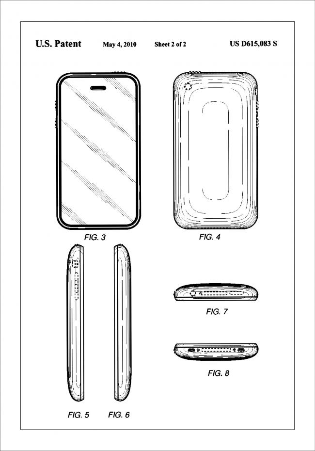 Bildverkstad Patent Print - iPhone II - White