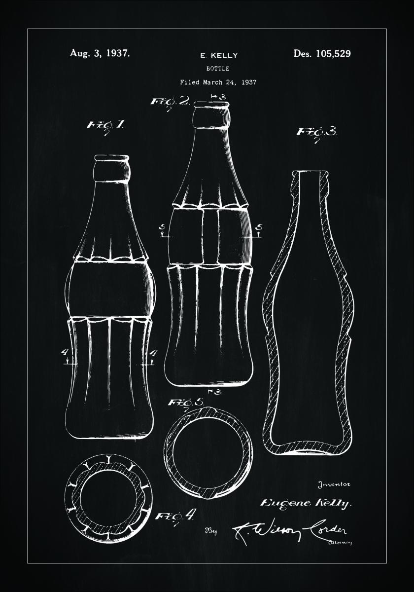 Patentzeichnung Coca Cola Flasche Schwarz Bgastore At