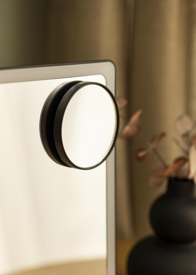 KAILA KAILA Kosmetikspiegel LED Strip mit Bluetooth-Lautsprecher Schwarz 18x30 cm
