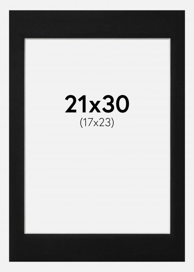 Artlink Passepartout Schwarz Standard (weißer Kern) 21x30 cm (17x23)