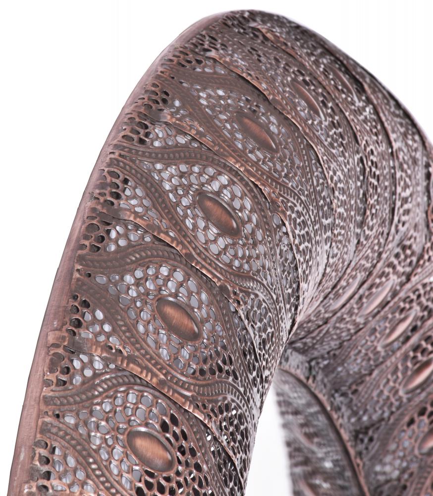 Innova Editions Spiegel Marrakesh Round Metal Bronze 74 cm 
