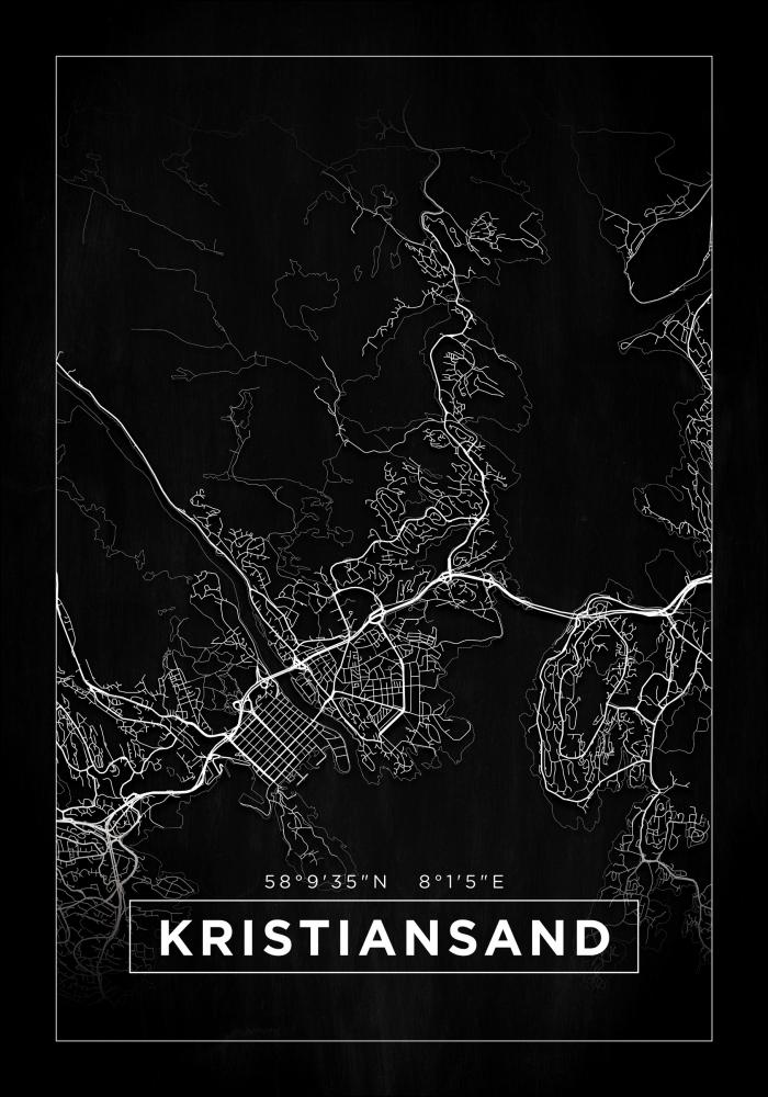 Bildverkstad Map - Kristiansand - Black