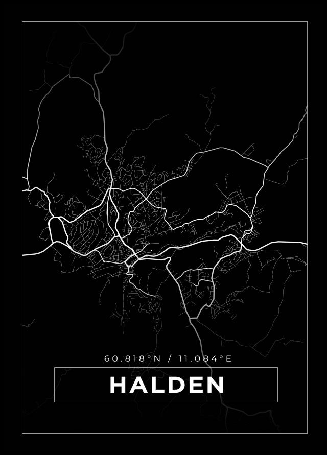 Bildverkstad Map - Halden - Black