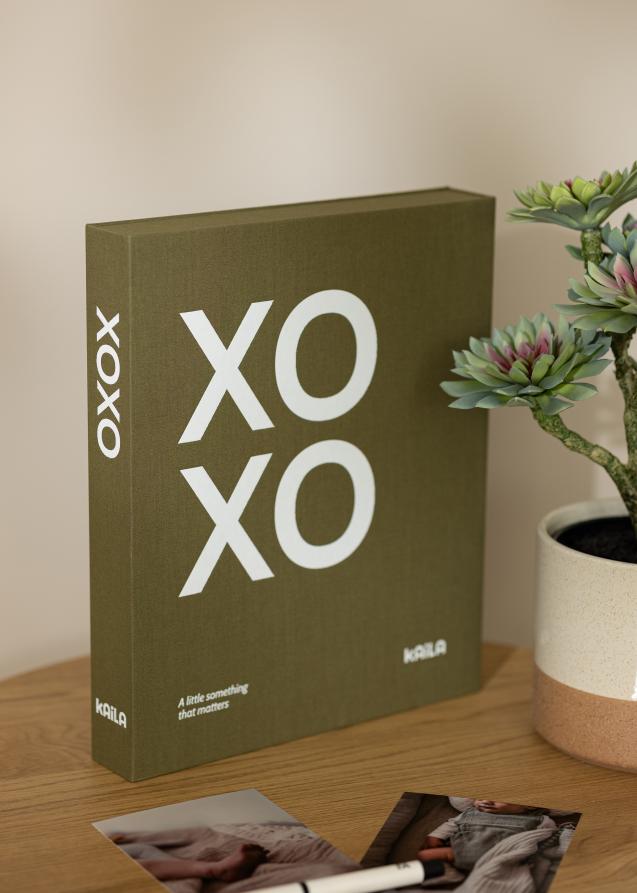 KAILA KAILA XOXO Olive - Coffee Table Photo Album (60 Schwarze Seiten)