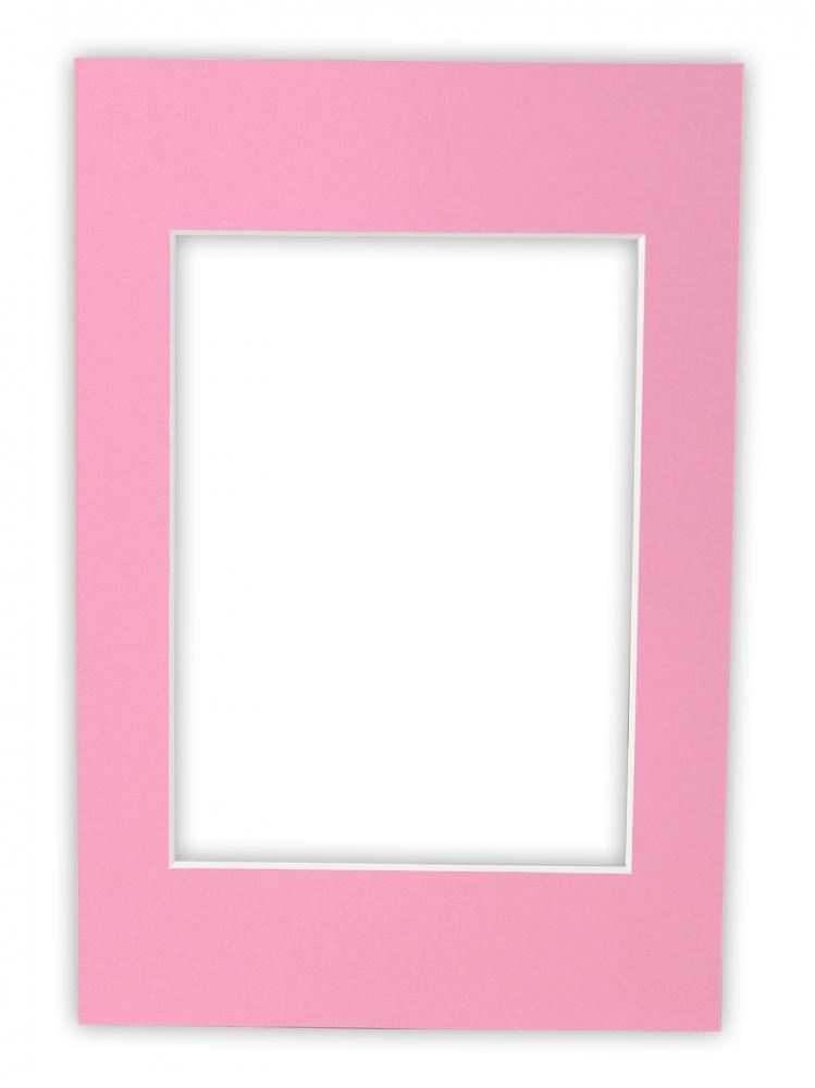 Egen tillverkning - Passepartouter Magefertigtes rosafarbenes Passepartout (weier Kern)