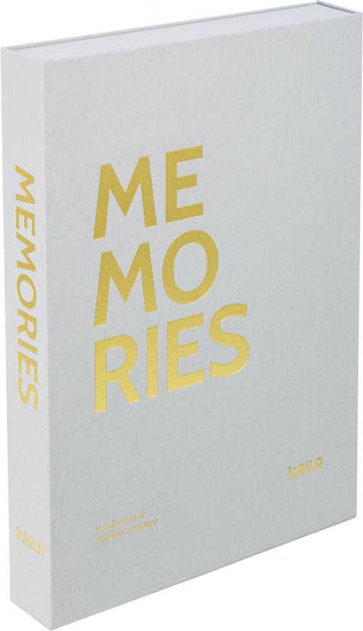 KAILA KAILA MEMORIES Grey XL - Coffee Table Photo Album - 60 Bilder i 11x15 cm