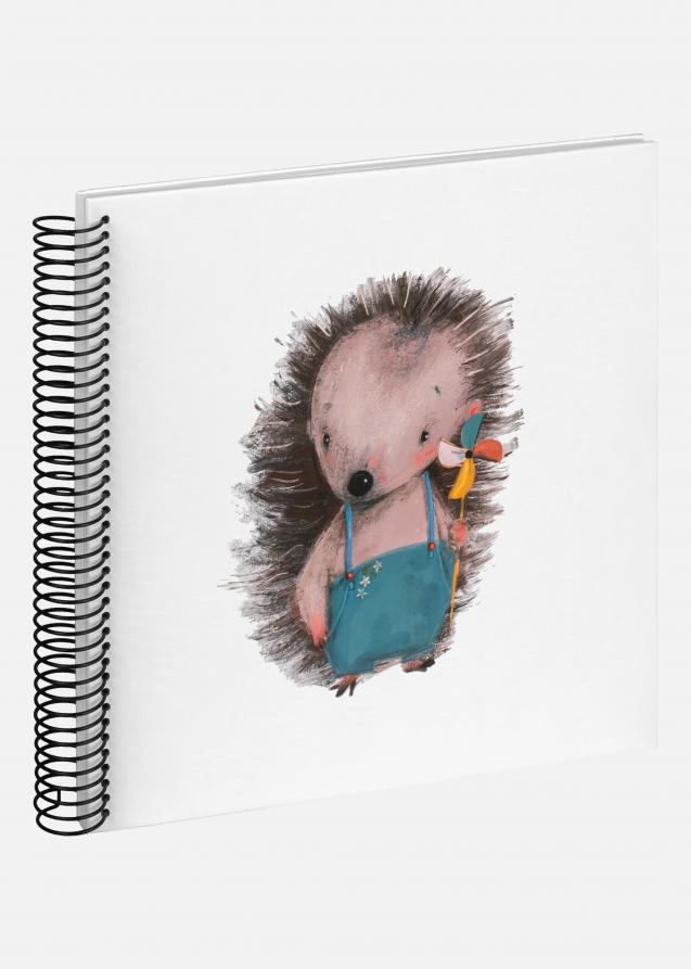 Walther Baby Hedgehog Calisto Spiralalbum Weiß - 24x24 cm (40 weiße Seiten / 40 Blatt)