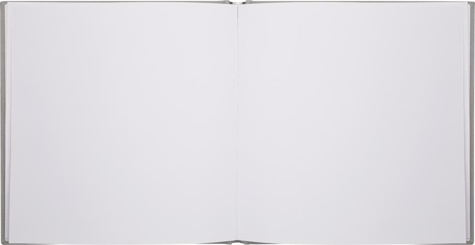 Burde Guest Book Grau 18x18 cm (96 weie Seiten / 48 Blatt)