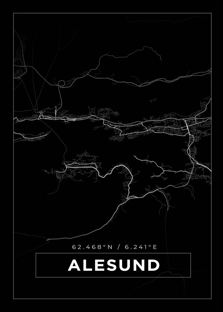 Bildverkstad Map - Alesund - Black