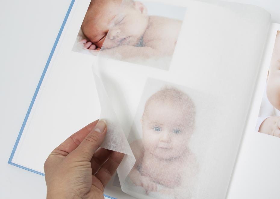 Walther Estrella Babyalbum Blau - 28x30,5 cm (50 weie Seiten / 25 Blatt)