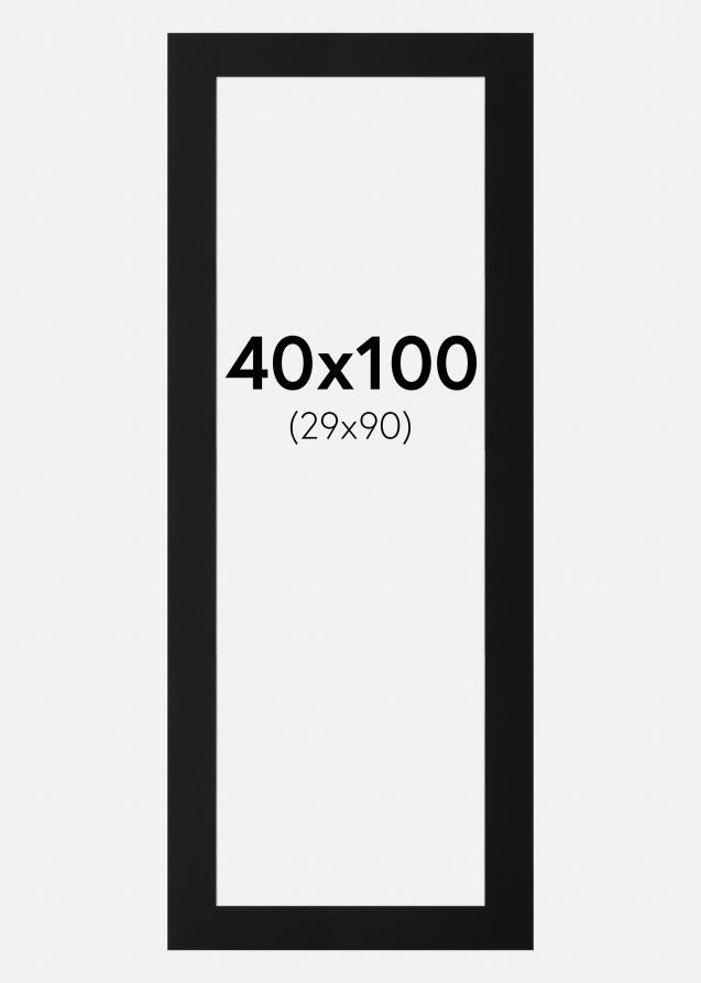 Artlink Passepartout Schwarz Standard (weißer Kern) 40x100 cm (29x90)