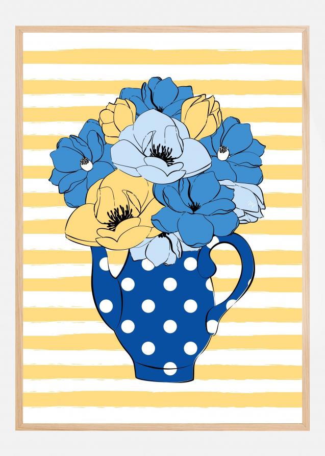 Bildverkstad Blue Flowers Poster