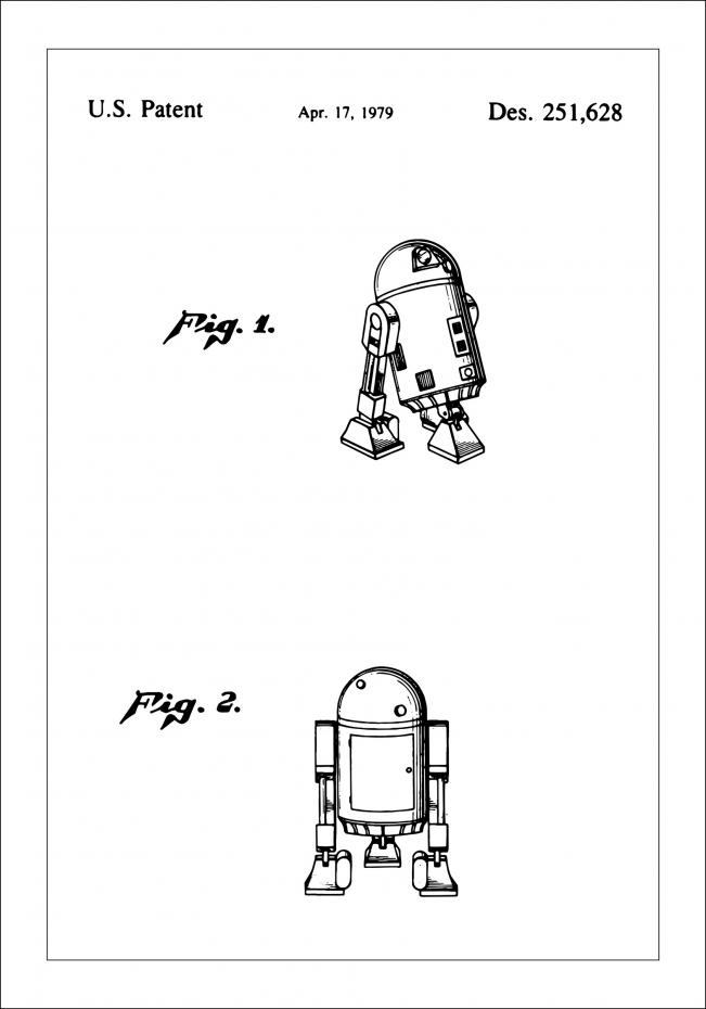 Bildverkstad Patentzeichnung - Star Wars - R2-D2 Poster