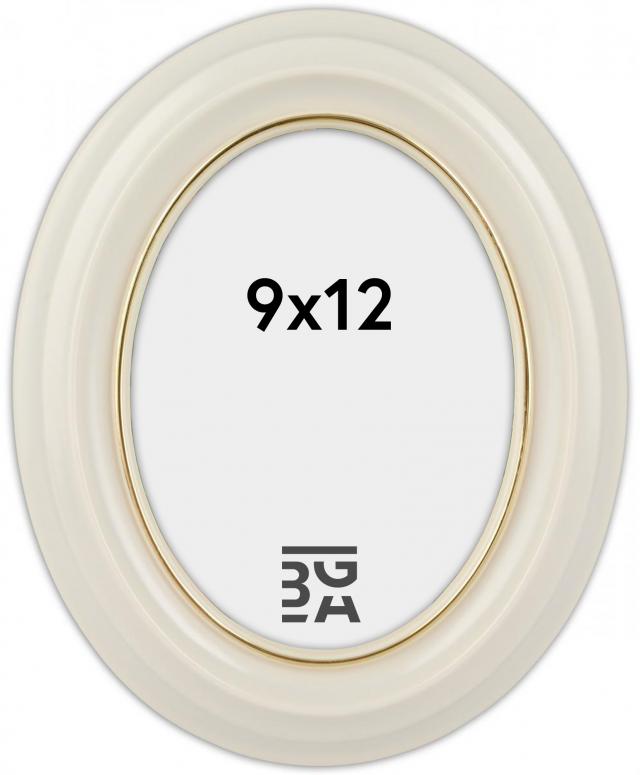 Estancia Eiri Mozart Oval Weiß 9x12 cm