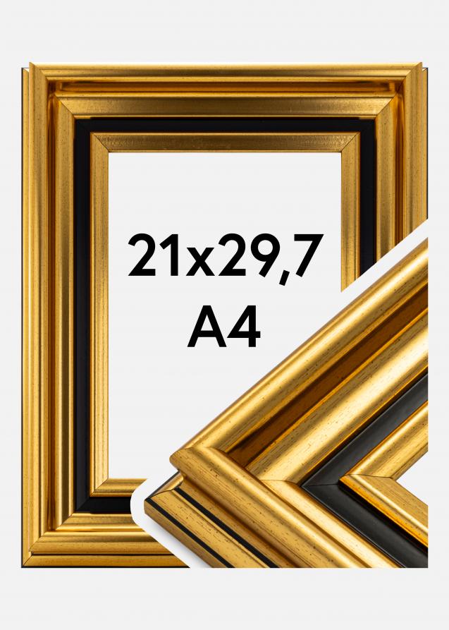 Ramverkstad Rahmen Gysinge Premium Gold 21x29,7 cm (A4)
