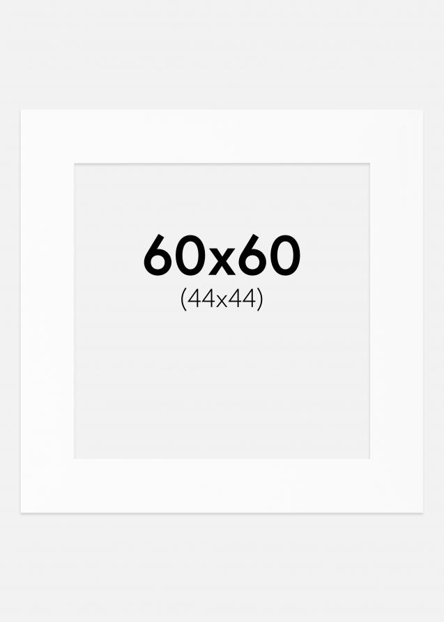 Artlink Passepartout Weiß Standard (weißer Kern) 60x60 cm (44x44)
