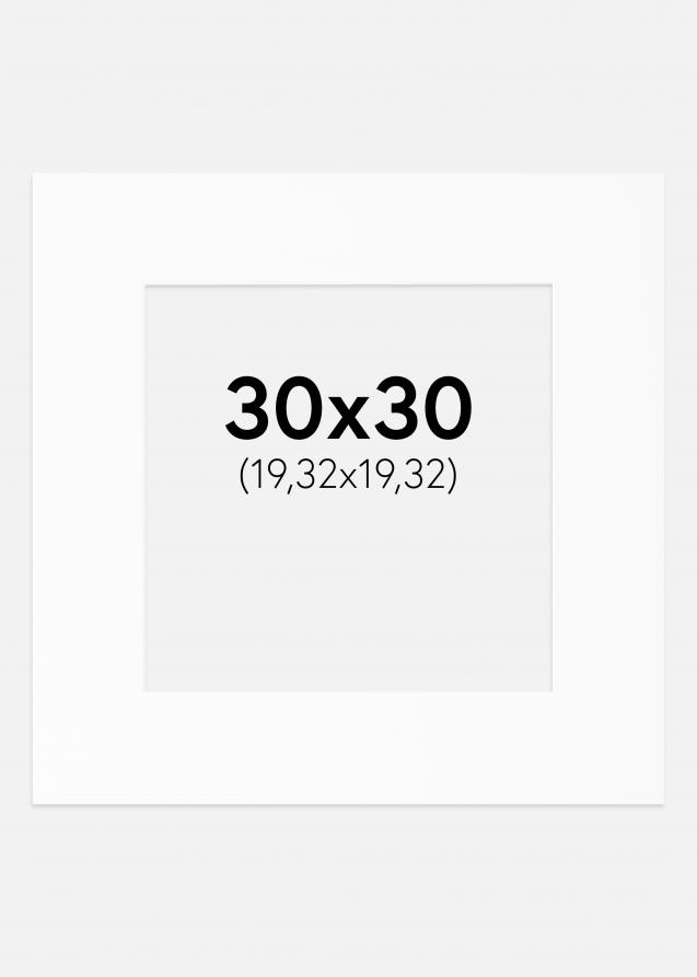 Artlink Passepartout Weiß Standard (weißer Kern) 30x30 cm (19,32x19,32)