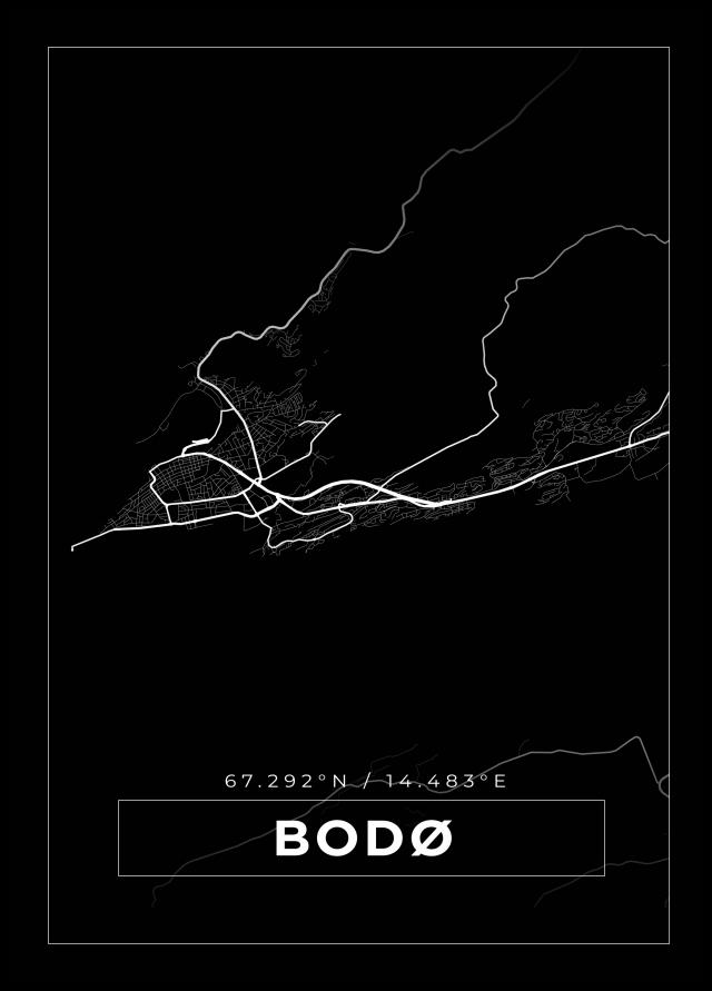 Bildverkstad Map - Bodø - Black