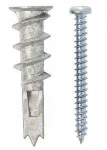  Schraube und selbstbohrender Dübel für Gipswand - 4er-Pack (13x26 mm)