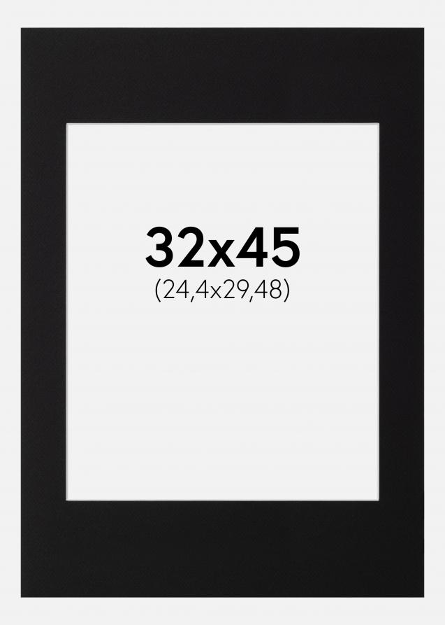 Artlink Passepartout Schwarz Standard (weißer Kern) 32x45 cm (24,4x29,48)