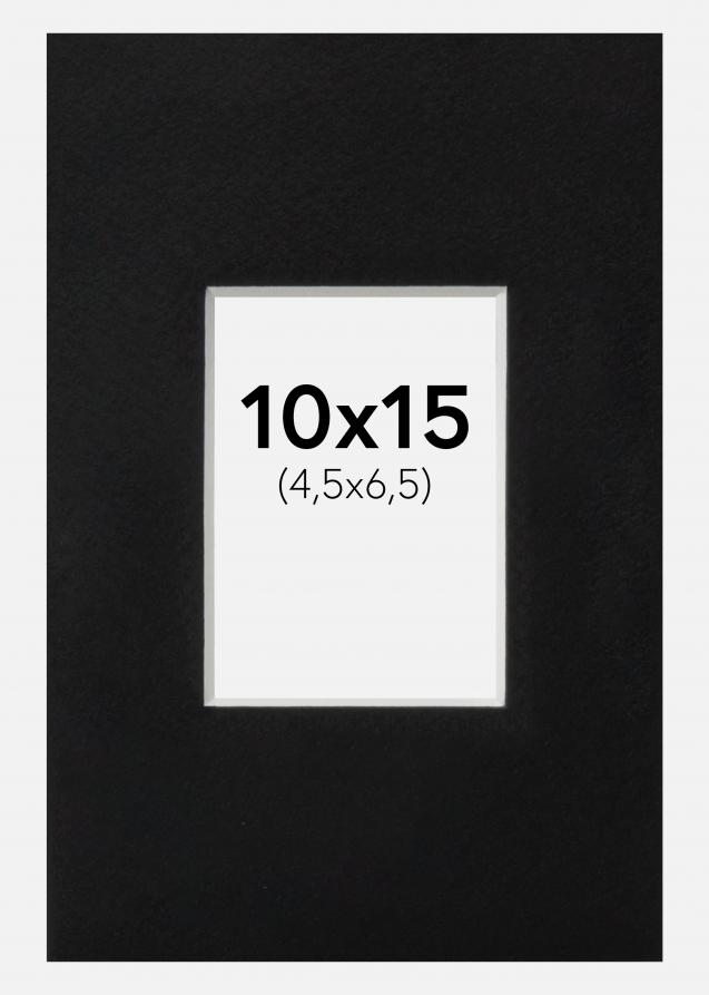 Artlink Passepartout Schwarz Standard (weißer Kern) 10x15 cm (4,5x6,5)