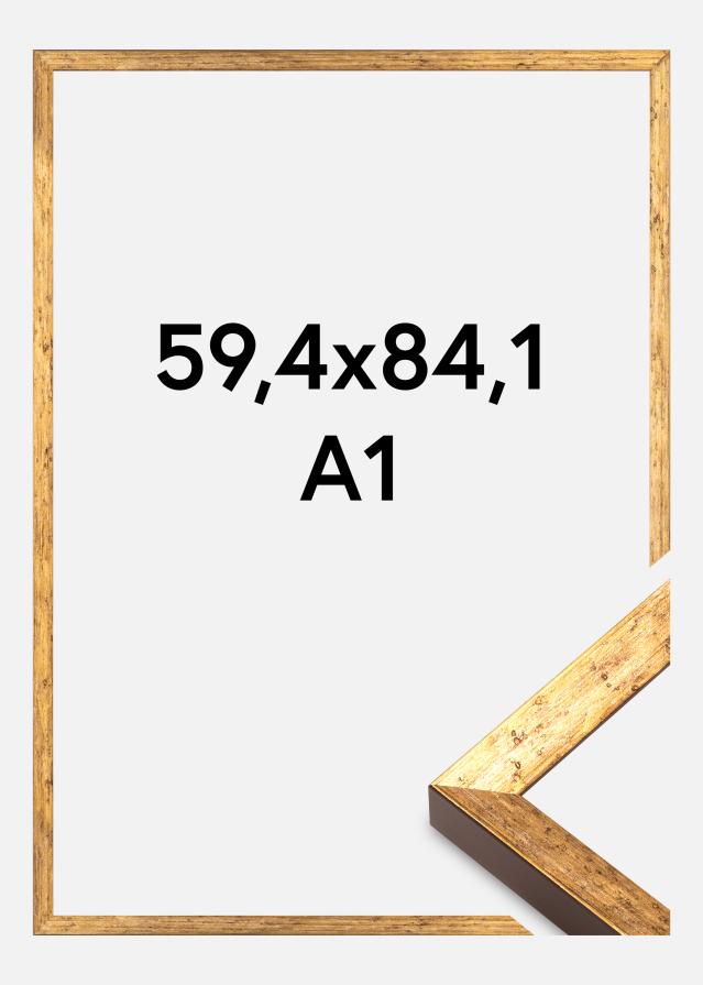 Jämtlands Ramfabrik Rahmen Dune Acrylglas Gold 59,4x84,1 cm (A1)