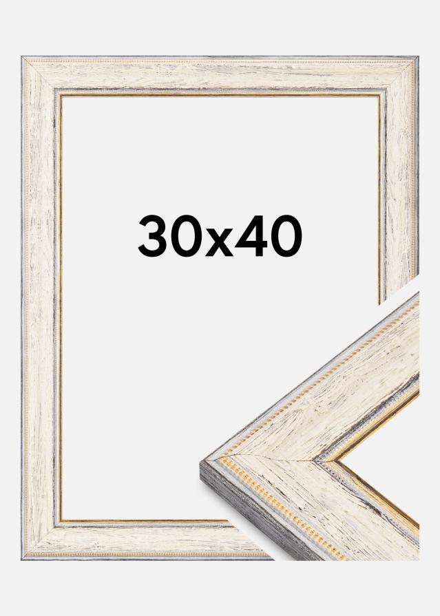 Jämtlands Ramfabrik Rahmen Fabriano Acrylglas Weiß 30x40 cm