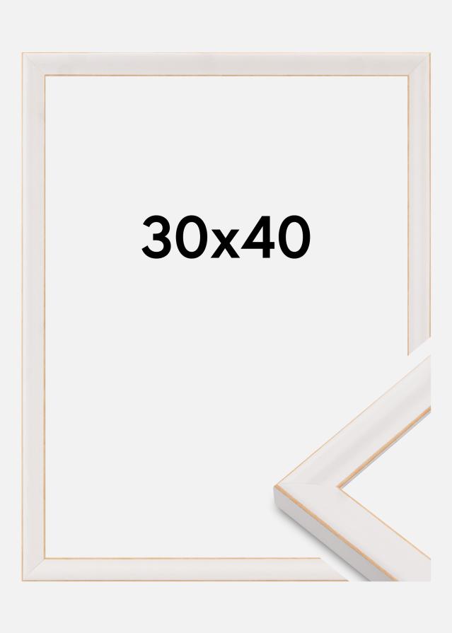 Jämtlands Ramfabrik Rahmen Marie Claire Acrylglas Weiß 30x40 cm