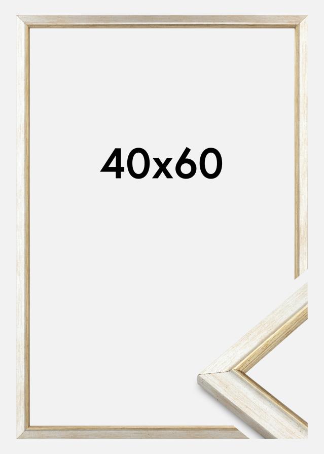 Jämtlands Ramfabrik Rahmen Marisa Acrylglas Silber 40x60 cm