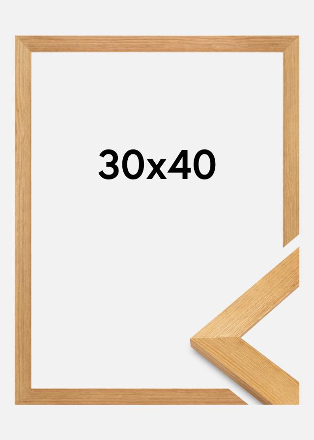 Jämtlands Ramfabrik Rahmen Sandra Acrylglas Eiche 30x40 cm