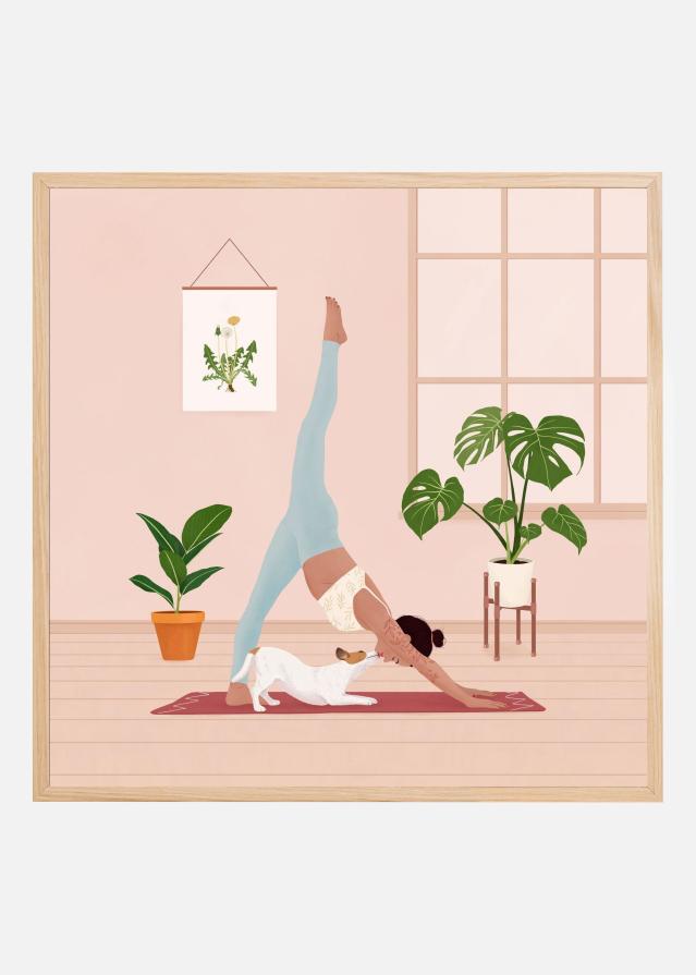 Bildverkstad Downward Dog Poster