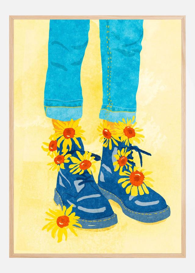 Bildverkstad Sunflower Walk Poster