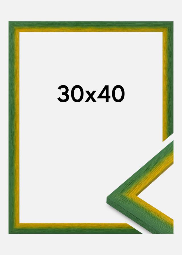 Jämtlands Ramfabrik Rahmen Cornwall Acrylglas Grün 30x40 cm