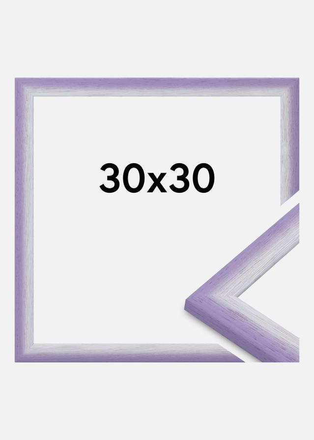 Jämtlands Ramfabrik Rahmen Cornwall Acrylglas Helllila 30x30 cm