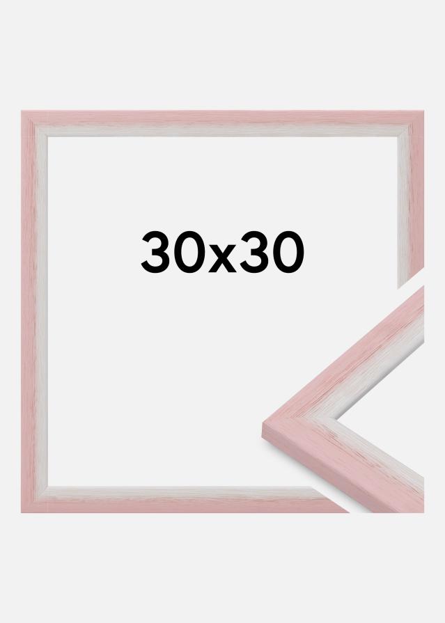 Jämtlands Ramfabrik Rahmen Cornwall Acrylglas Rosa 30x30 cm