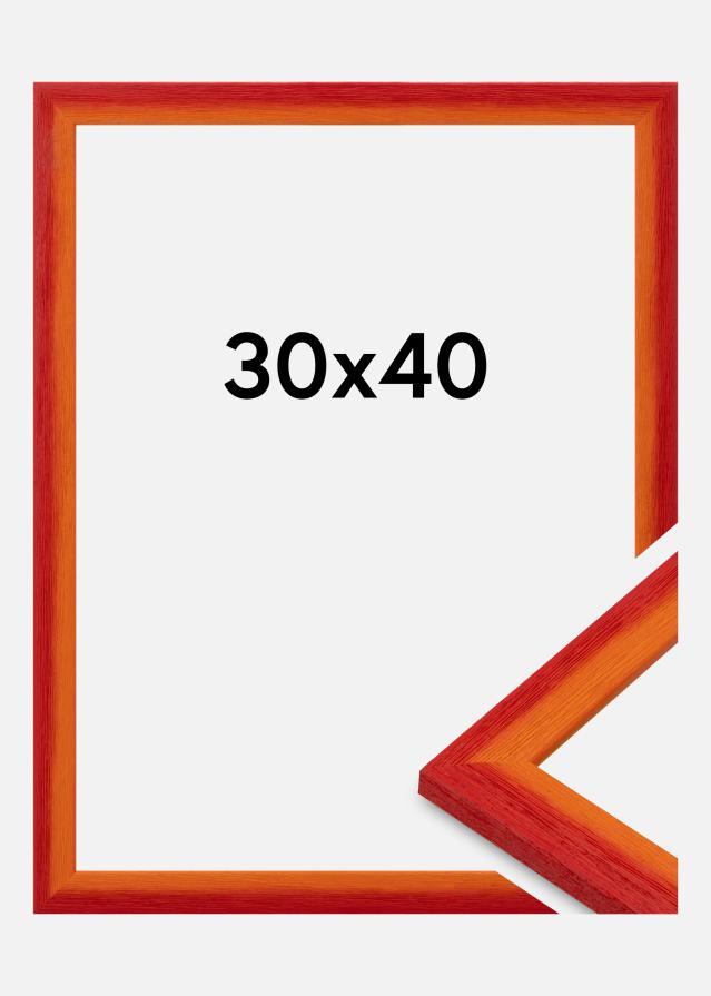 Jämtlands Ramfabrik Rahmen Cornwall Acrylglas Rot 30x40 cm