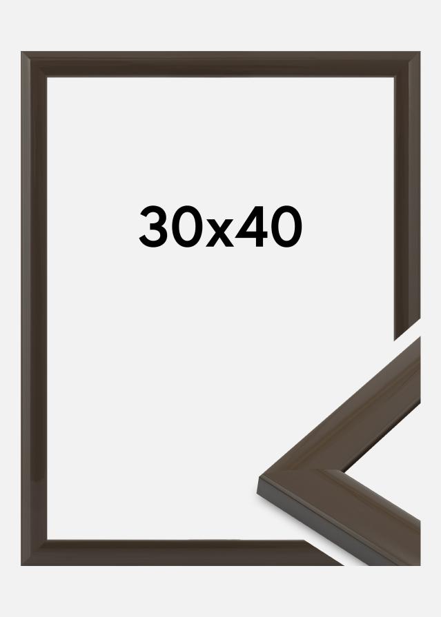Jämtlands Ramfabrik Rahmen Dorset Acrylglas Dunkelgrau 30x40 cm