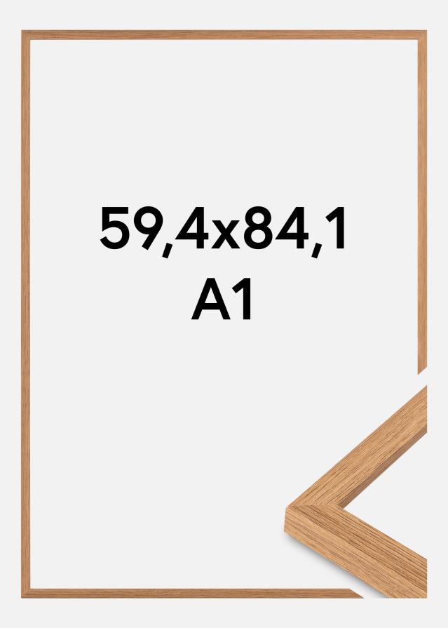 BGA Rahmen Modern Acrylglas Teak 59,4x84cm (A1)