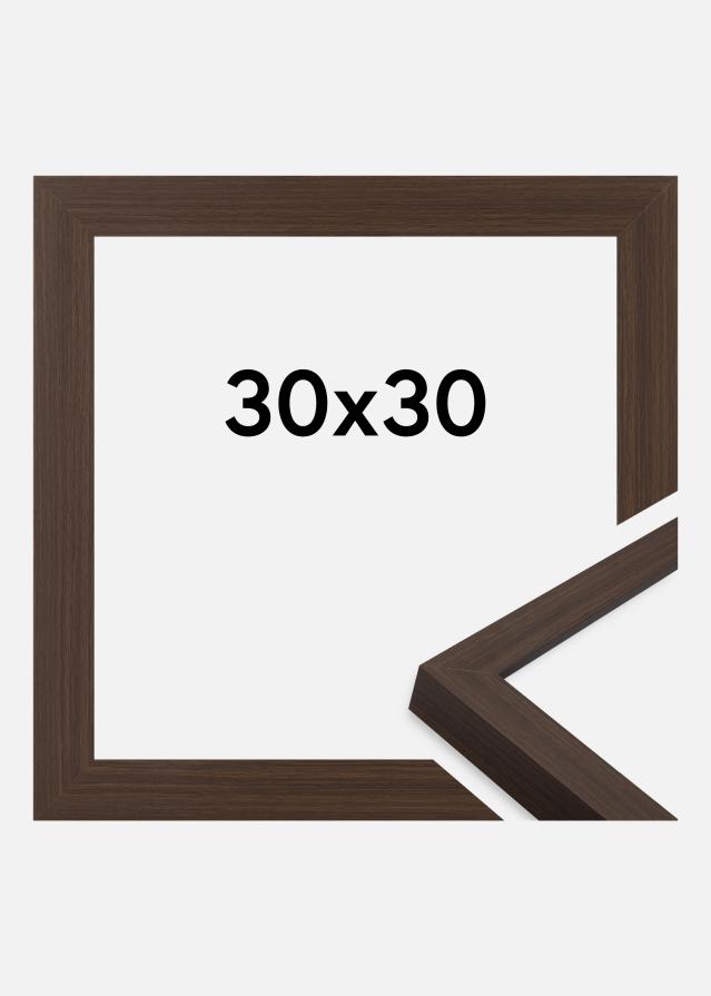 Jämtlands Ramfabrik Rahmen Wells Acrylglas Braun 30x30 cm