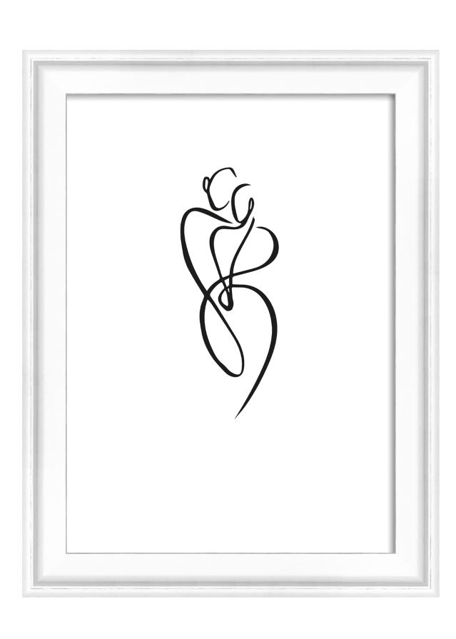 Walther Rahmen Silhouette Weiß 10x15 cm