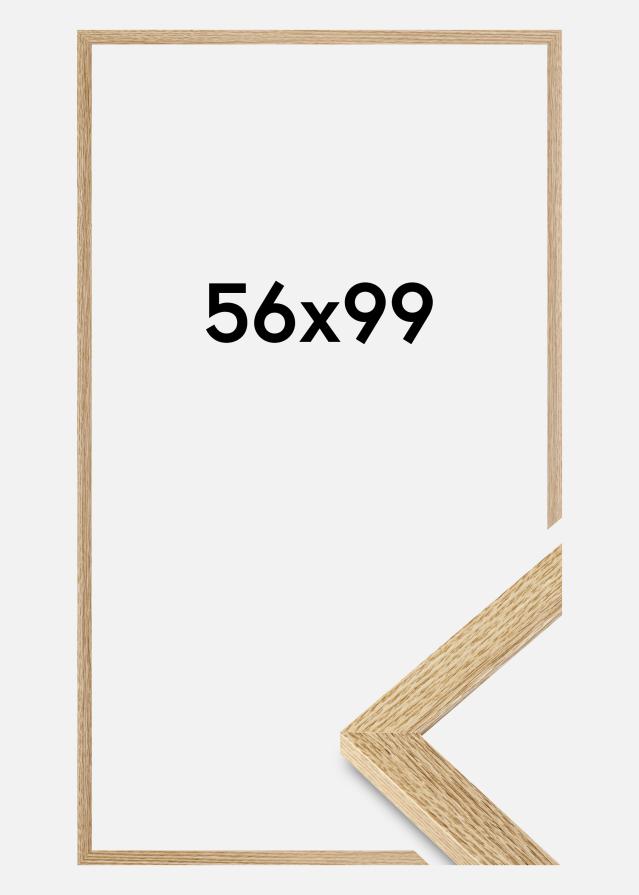 Jämtlands Ramfabrik Rahmen Selection Acrylglas Eiche 56x99 cm