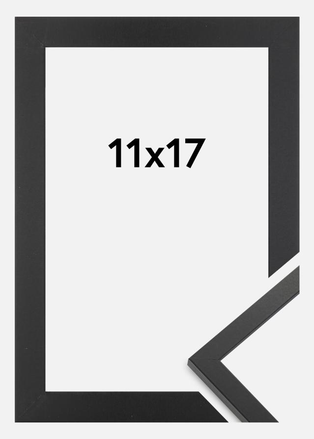 BGA Rahmen Trendy Acrylglas Schwarz 11x17 cm